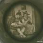Старинная фарфоровая пивная кружка "Охотники на привале", 1/2л, Германия, 1900 гг