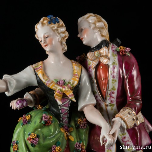 Танцующая пара, E. A. Muller, Германия, кон. 19 в