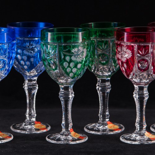 6 хрустальных бокалов для вина, Anna Hutte, Германия, сер. 20 в