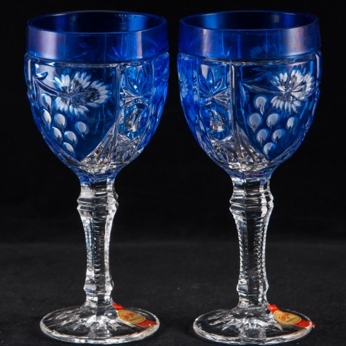 6 хрустальных бокалов для вина, Anna Hutte, Германия, сер. 20 в