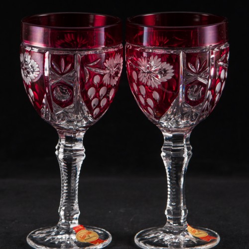 6 хрустальных бокалов для вина, Anna Hutte, Германия, сер. 20 в