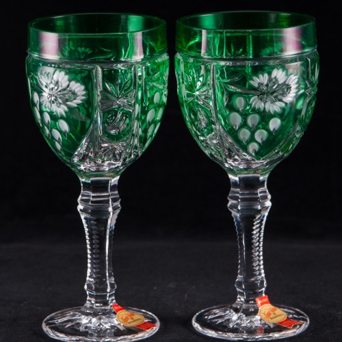 6 хрустальных бокалов для вина, Anna Hutte, Германия, сер. 20 в