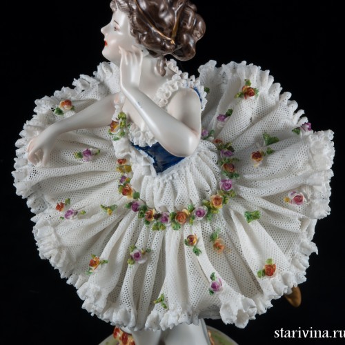 Балерина, кружевная, Volkstedt, Германия, 1915-35 гг