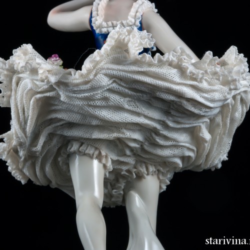 Балерина, кружевная, Volkstedt, Германия, 1915-35 гг
