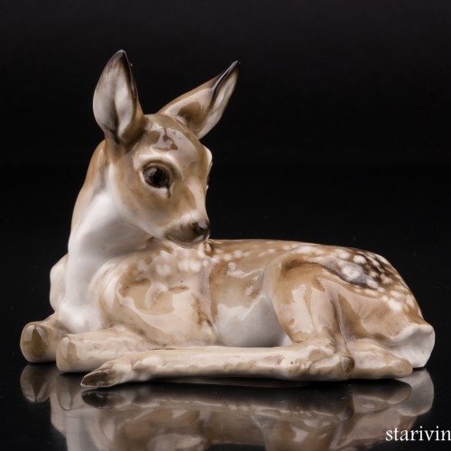 Фарфоровая статуэтка Олененок, Hutschenreuther, Германия, 1938-55 гг.