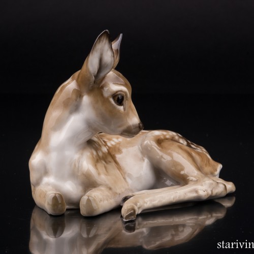 Фарфоровая статуэтка Олененок, Hutschenreuther, Германия, 1938-55 гг.