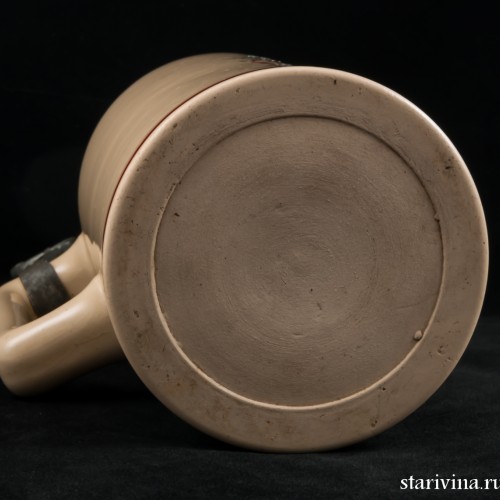 Керамическая кружка с городской сценкой, 1л, Германия, 1900 гг