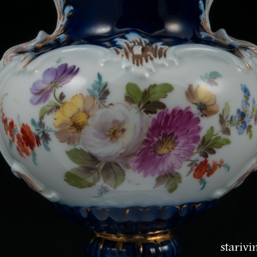 Две декоративные фарфоровые вазы, Meissen, Германия, вт. пол. 19 в