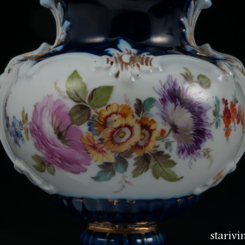 Две декоративные фарфоровые вазы, Meissen, Германия, вт. пол. 19 в