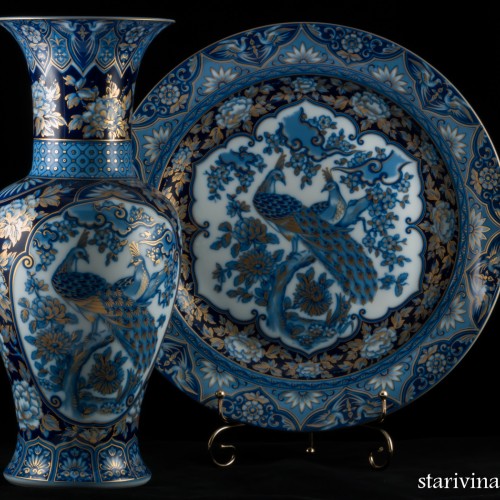 Ваза "Павлины", Alka Kaiser, Германия, 1970 гг