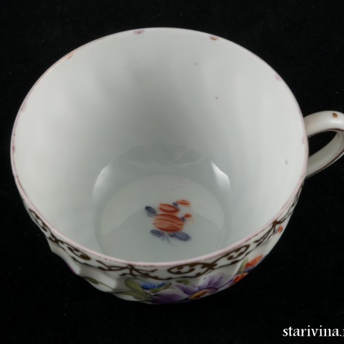Чайный набор из 6 чашек с блюдцами, Nymphenburg, Германия, кон. 19 - нач. 20 вв