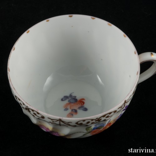 Чайный набор из 6 чашек с блюдцами, Nymphenburg, Германия, кон. 19 - нач. 20 вв