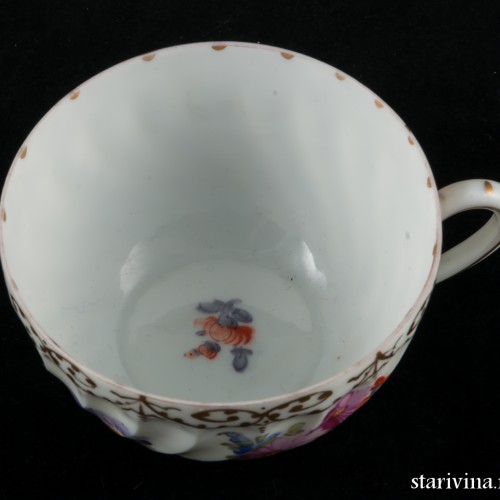 Чайный набор из 6 чашек с блюдцами, Nymphenburg, Германия, кон. 19 - нач. 20 вв