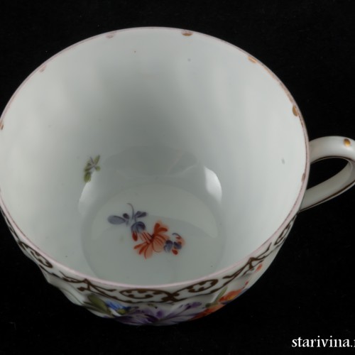 Чайный набор из 6 чашек с блюдцами, Nymphenburg, Германия, кон. 19 - нач. 20 вв