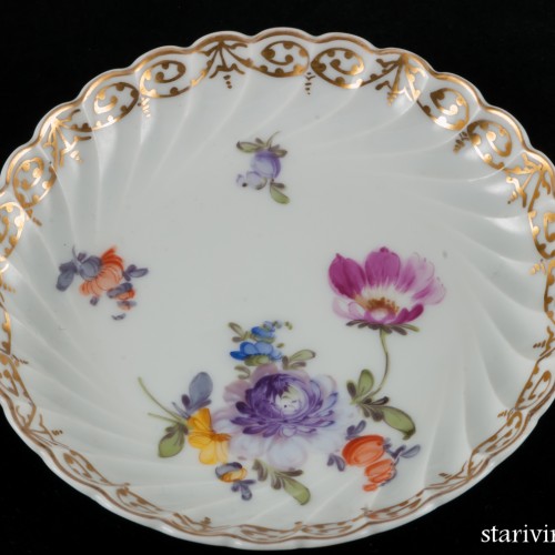 Чайный набор из 6 чашек с блюдцами, Nymphenburg, Германия, кон. 19 - нач. 20 вв