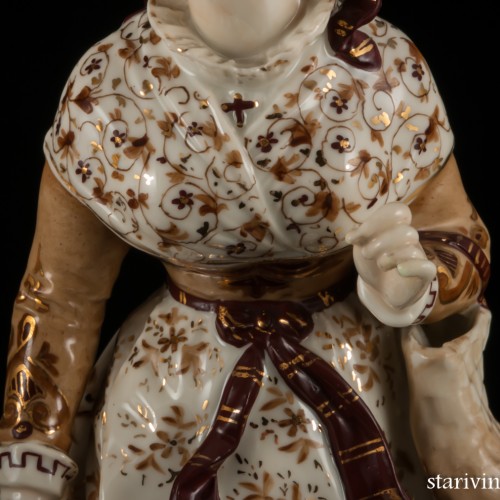 Пара в коричневых костюмах, Volkstedt, Германия, 1884-1894 гг