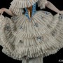 Танцовщица в платье с голубым лифом, кружевная, Sitzendorf, Германия, нач. 20 в