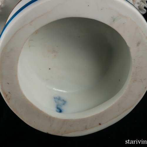 Танцовщица в платье с голубым лифом, кружевная, Sitzendorf, Германия, нач. 20 в