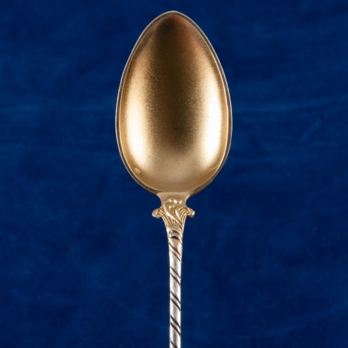 Набор серебряных ложек в кофре, Германия, нач. 20 в