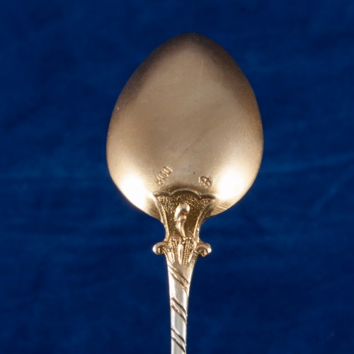 Набор серебряных ложек в кофре, Германия, нач. 20 в