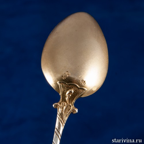 Набор серебряных ложек в кофре, Германия, нач. 20 в