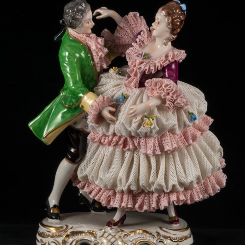 Танцующая пара, кружевная, Volkstedt, Германия