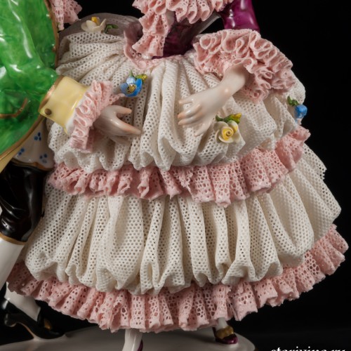 Танцующая пара, кружевная, Volkstedt, Германия