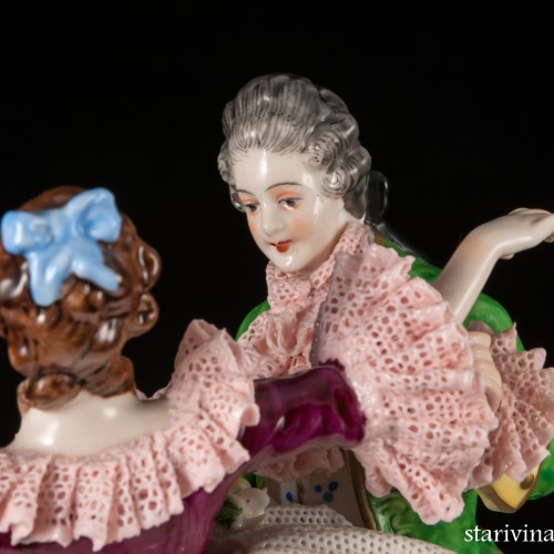 Танцующая пара, кружевная, Volkstedt, Германия