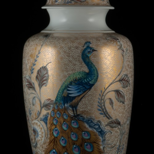 Декоративная ваза с крышкой в китайском стиле, Alka Kaiser, Германия, 1970 гг