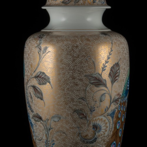 Декоративная ваза с крышкой в китайском стиле, Alka Kaiser, Германия, 1970 гг