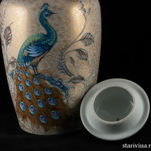 Декоративная ваза с крышкой в китайском стиле, Alka Kaiser, Германия, 1970 гг