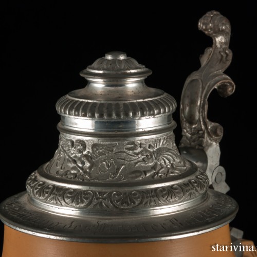 Пивная кружка, 1л, Villeroy & Boch, Германия, ок. 1890 г