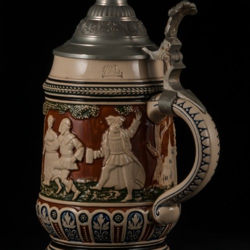 Пивная кружка, 0,5л, Reinhold Merkelbach, Германия, 1890-1910 гг