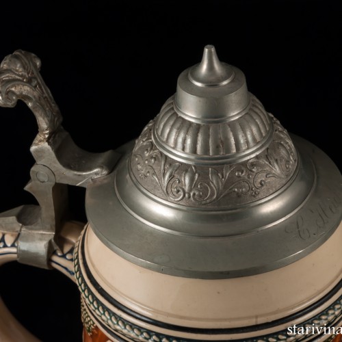 Пивная кружка, 0,5л, Reinhold Merkelbach, Германия, 1890-1910 гг