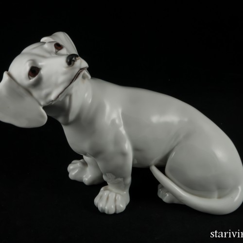 Такса белая, Augarten, Австрия, до 1945 г