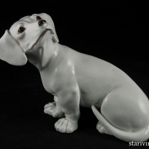 Такса белая, Augarten, Австрия, до 1945 г