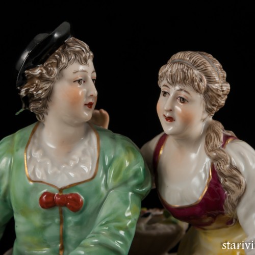 Старинная Романтическая пара, Wilhelm Greiner & Carl Holzapfel, Германия, 1804-1815 гг