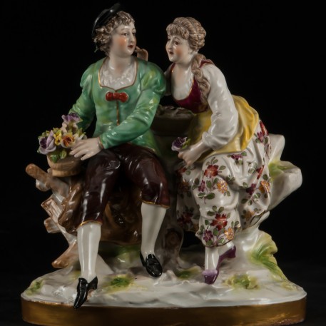 Старинная Романтическая пара, Wilhelm Greiner & Carl Holzapfel, Германия, 1804-1815 гг