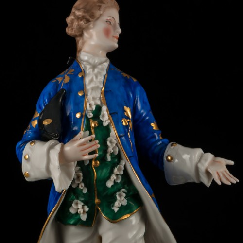 Пара в синих костюмах, Дрезден, Германия, сер. 20 в