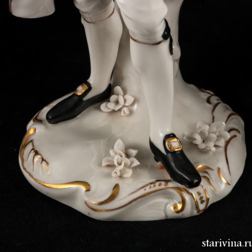 Пара в синих костюмах, Дрезден, Германия, сер. 20 в