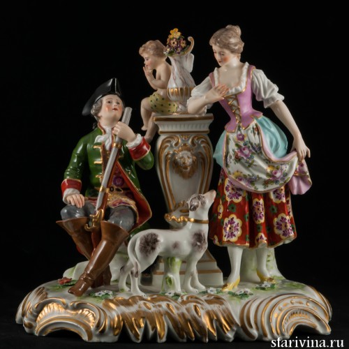 Свидание у фонтана, Германия, 19 в