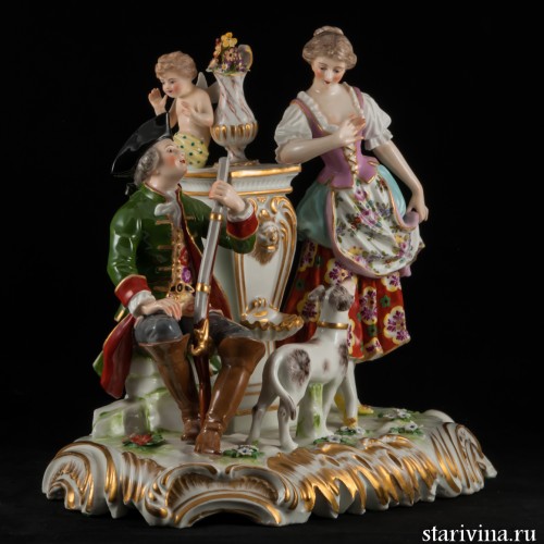 Свидание у фонтана, Германия, 19 в