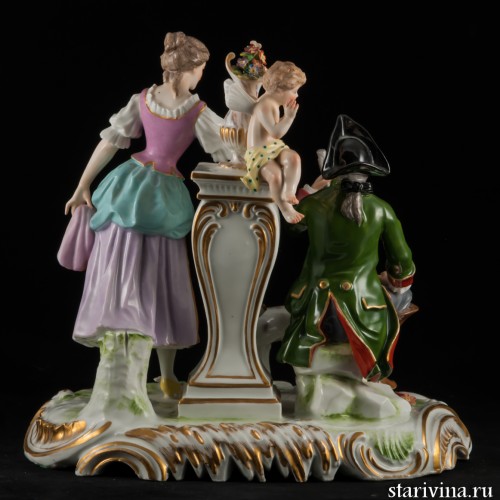 Свидание у фонтана, Германия, 19 в