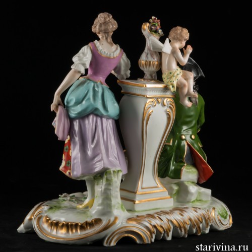 Свидание у фонтана, Германия, 19 в