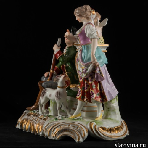 Свидание у фонтана, Германия, 19 в