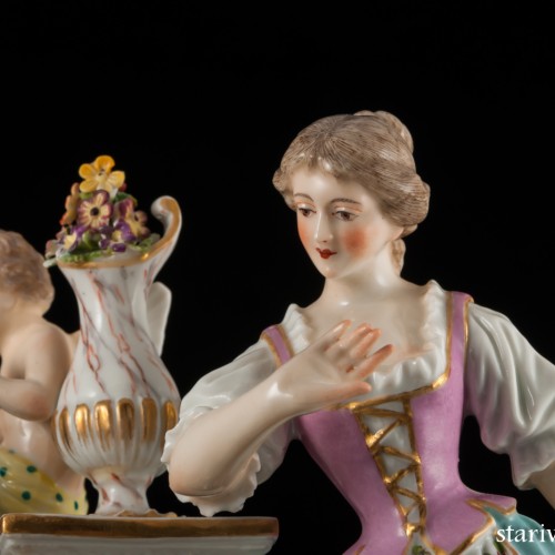 Свидание у фонтана, Германия, 19 в