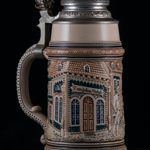 Пивная кружка 1л, Reinhold Merkelbach, Германия, 1900 гг