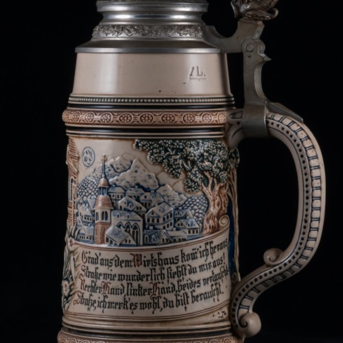 Пивная кружка 1л, Reinhold Merkelbach, Германия, 1900 гг