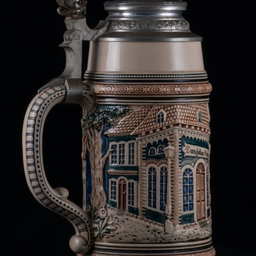 Пивная кружка 1л, Reinhold Merkelbach, Германия, 1900 гг