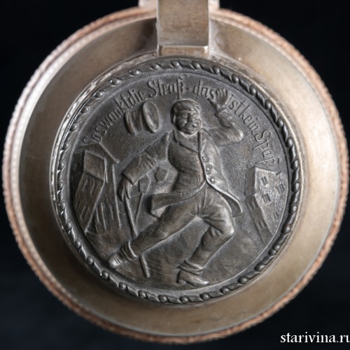 Пивная кружка 1л, Reinhold Merkelbach, Германия, 1900 гг